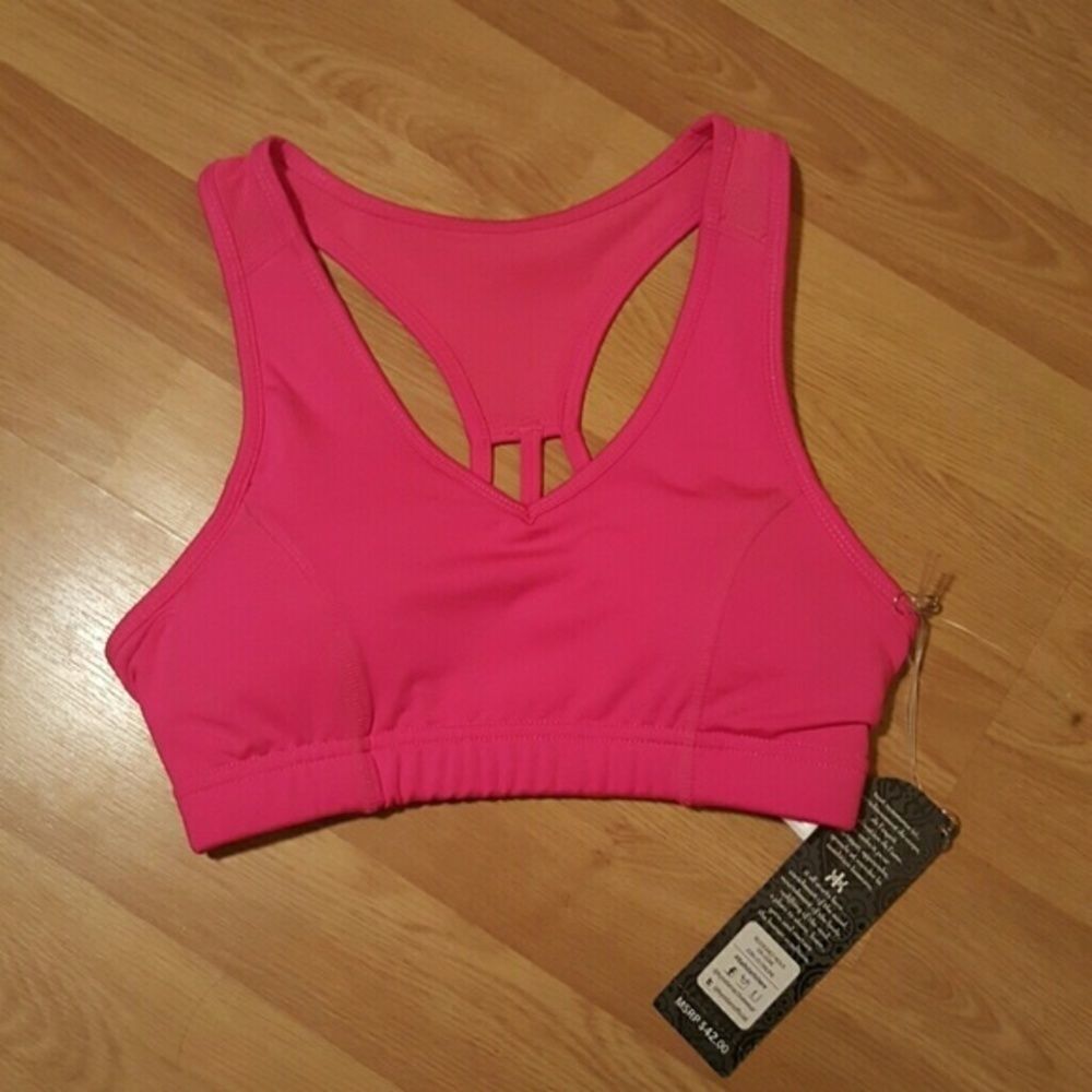 Pink Padded Sports Bra